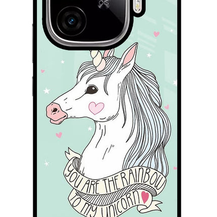 Unicorn Wallpaper iQOO Neo 10R 5G Glass Case Back Cover by Casekaro
