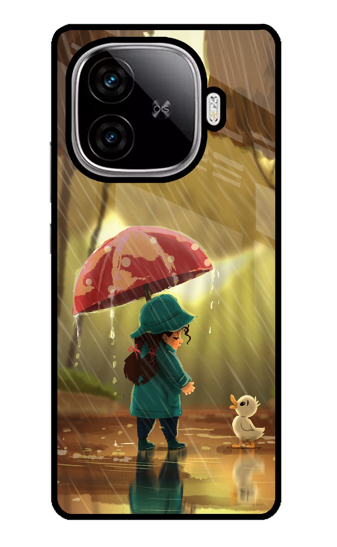 Rainy Day iQOO Neo 10R 5G Glass Case Back Cover by Casekaro