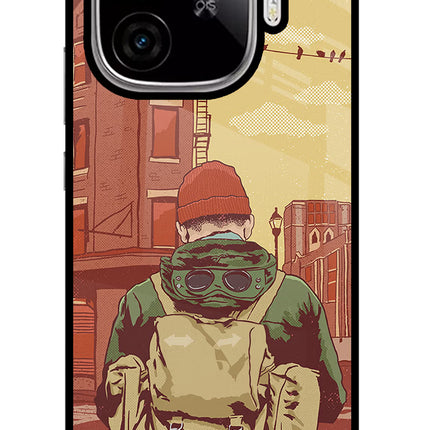 Adventurous iQOO Neo 10R 5G Glass Case Back Cover by Casekaro