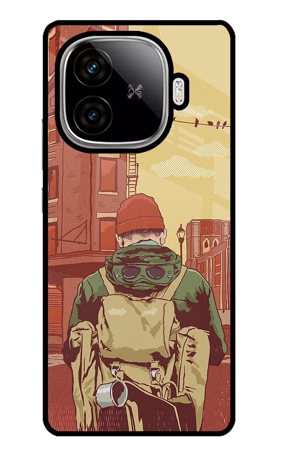 Adventurous iQOO Neo 10R 5G Glass Case Back Cover by Casekaro