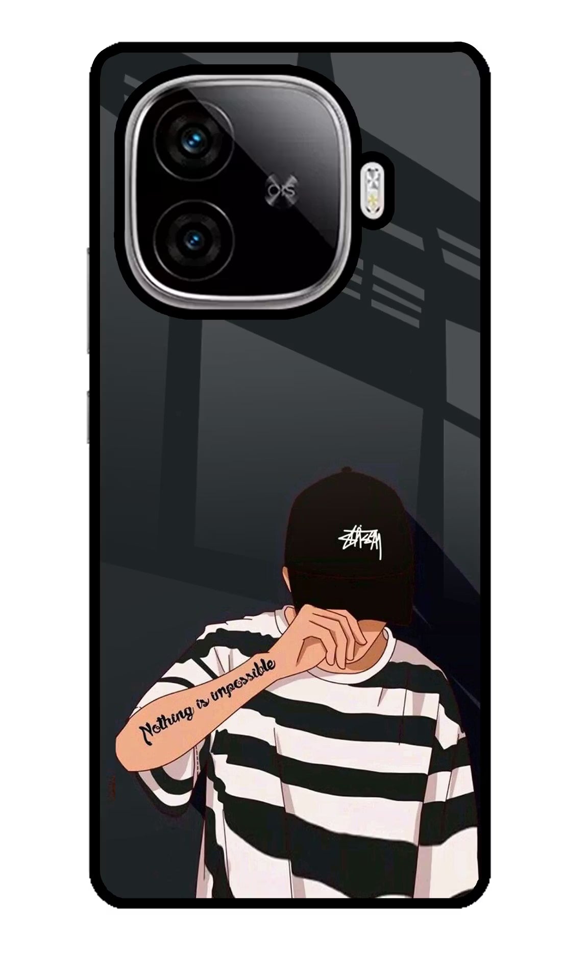 Aesthetic Boy iQOO Neo 10R 5G Glass Case Back Cover by Casekaro