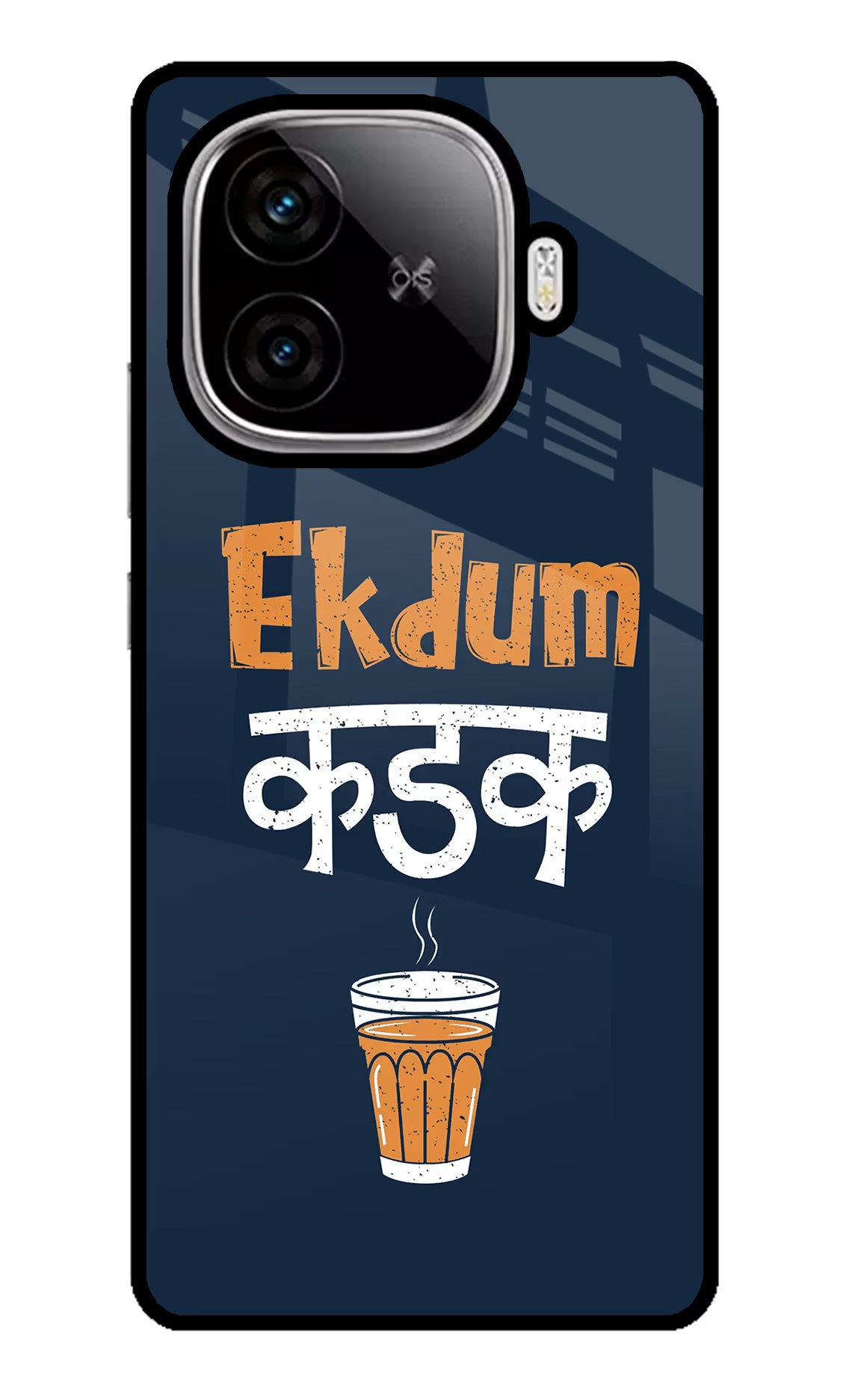 Ekdum Kadak Chai iQOO Neo 10R 5G Glass Case Back Cover by Casekaro