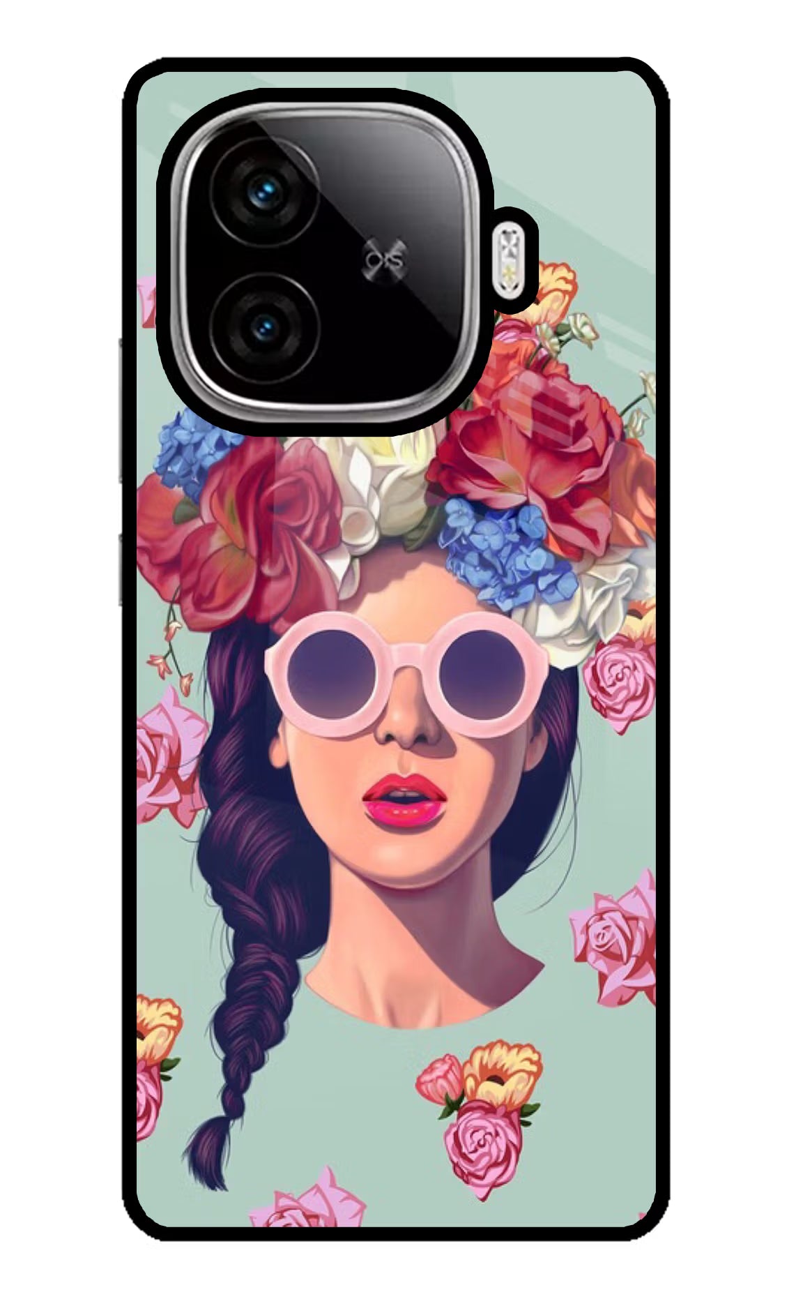 Pretty Girl iQOO Neo 10R 5G Glass Case Back Cover by Casekaro