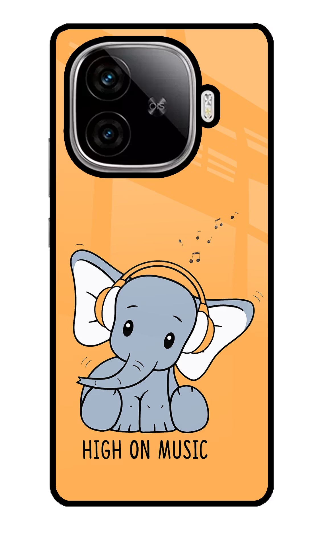 High On Music iQOO Neo 10R 5G Glass Case Back Cover by Casekaro