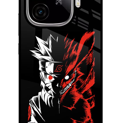 Naruto Two Face iQOO Neo 10R 5G Glass Case Back Cover by Casekaro