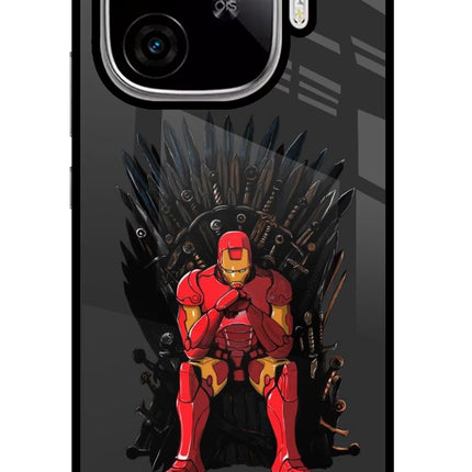 Ironman Throne iQOO Neo 10R 5G Glass Case Back Cover by Casekaro