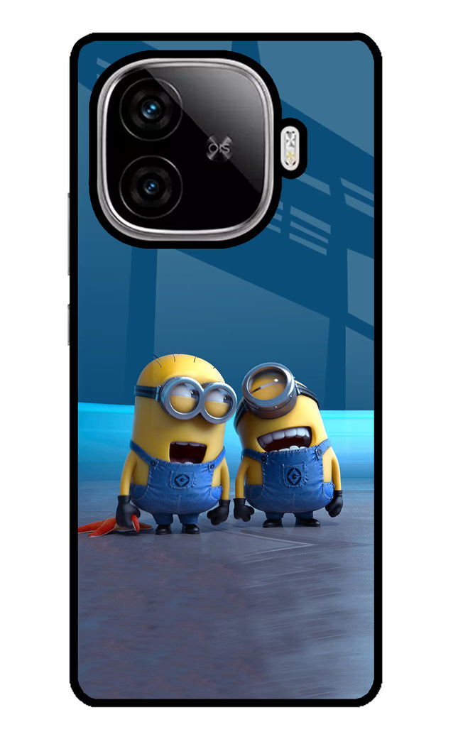 Minion Laughing iQOO Neo 10R 5G Glass Case