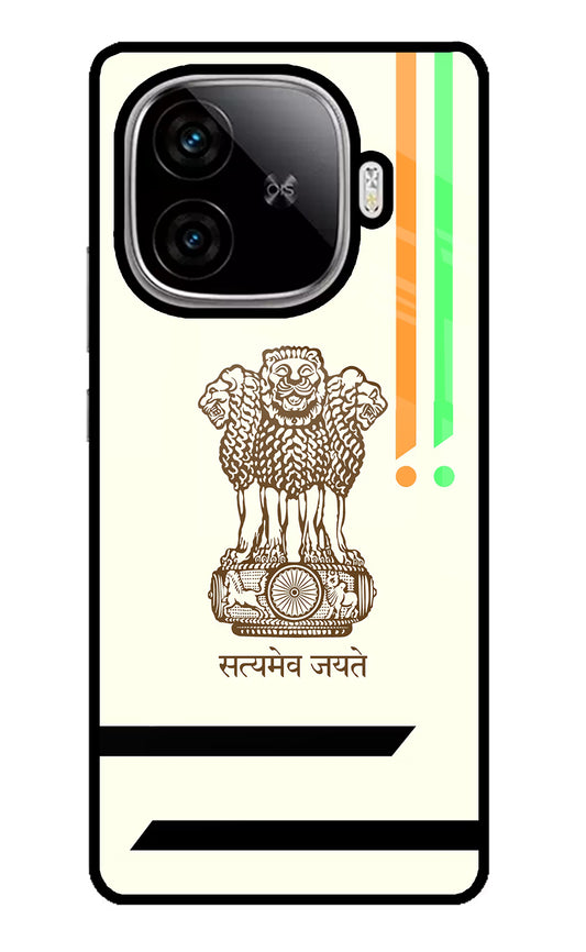 Satyamev Jayate Brown Logo iQOO Neo 10R 5G Glass Case