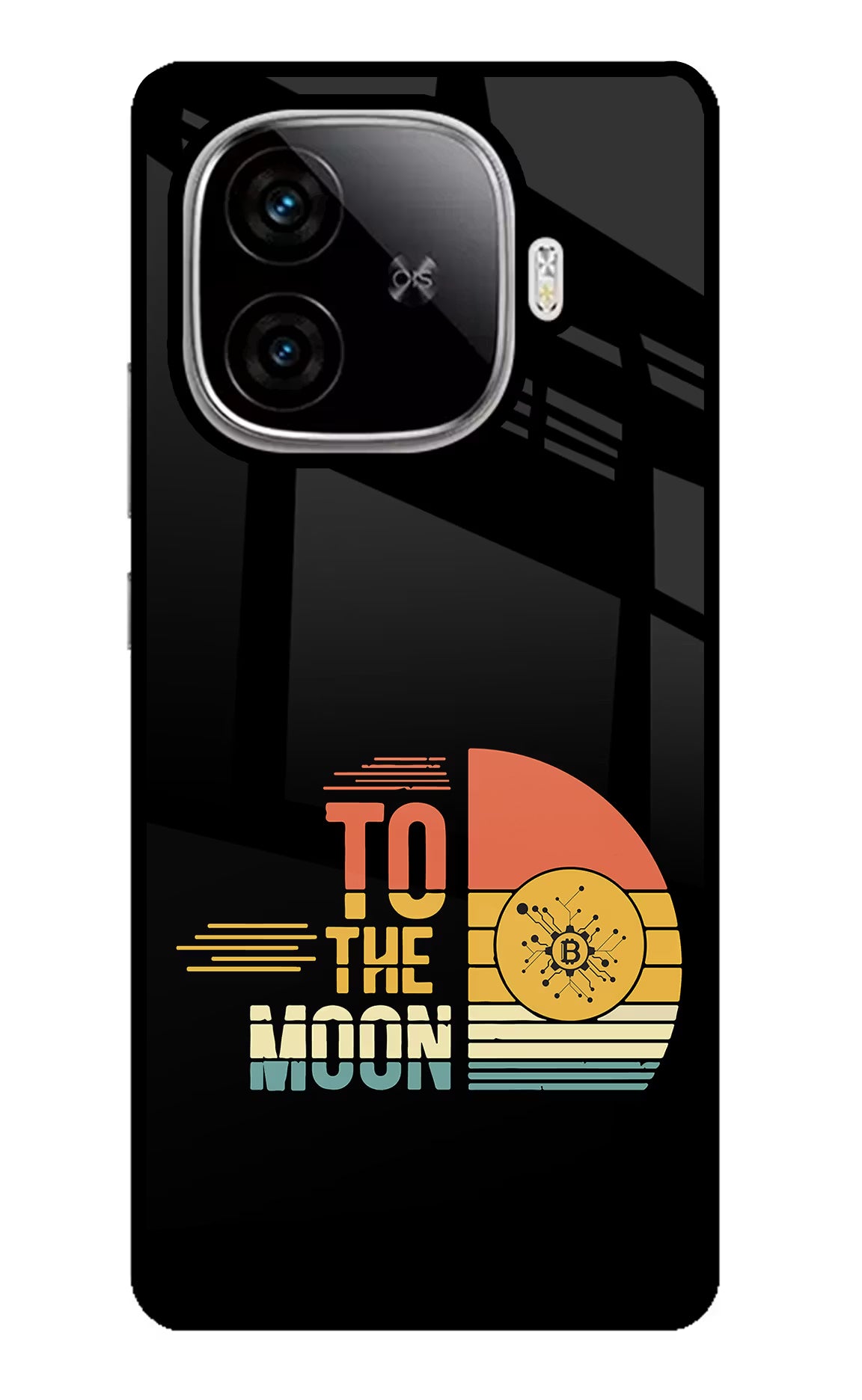 To the Moon iQOO Neo 10R 5G Glass Case Back Cover by Casekaro