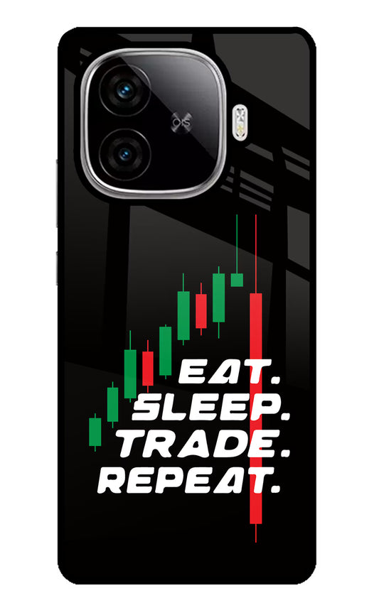Eat Sleep Trade Repeat iQOO Neo 10R 5G Glass Case