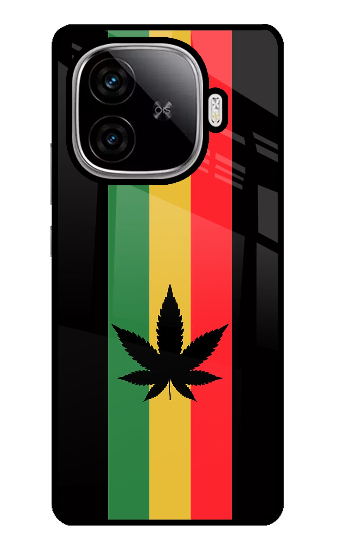 Weed Flag iQOO Neo 10R 5G Glass Case Back Cover by Casekaro