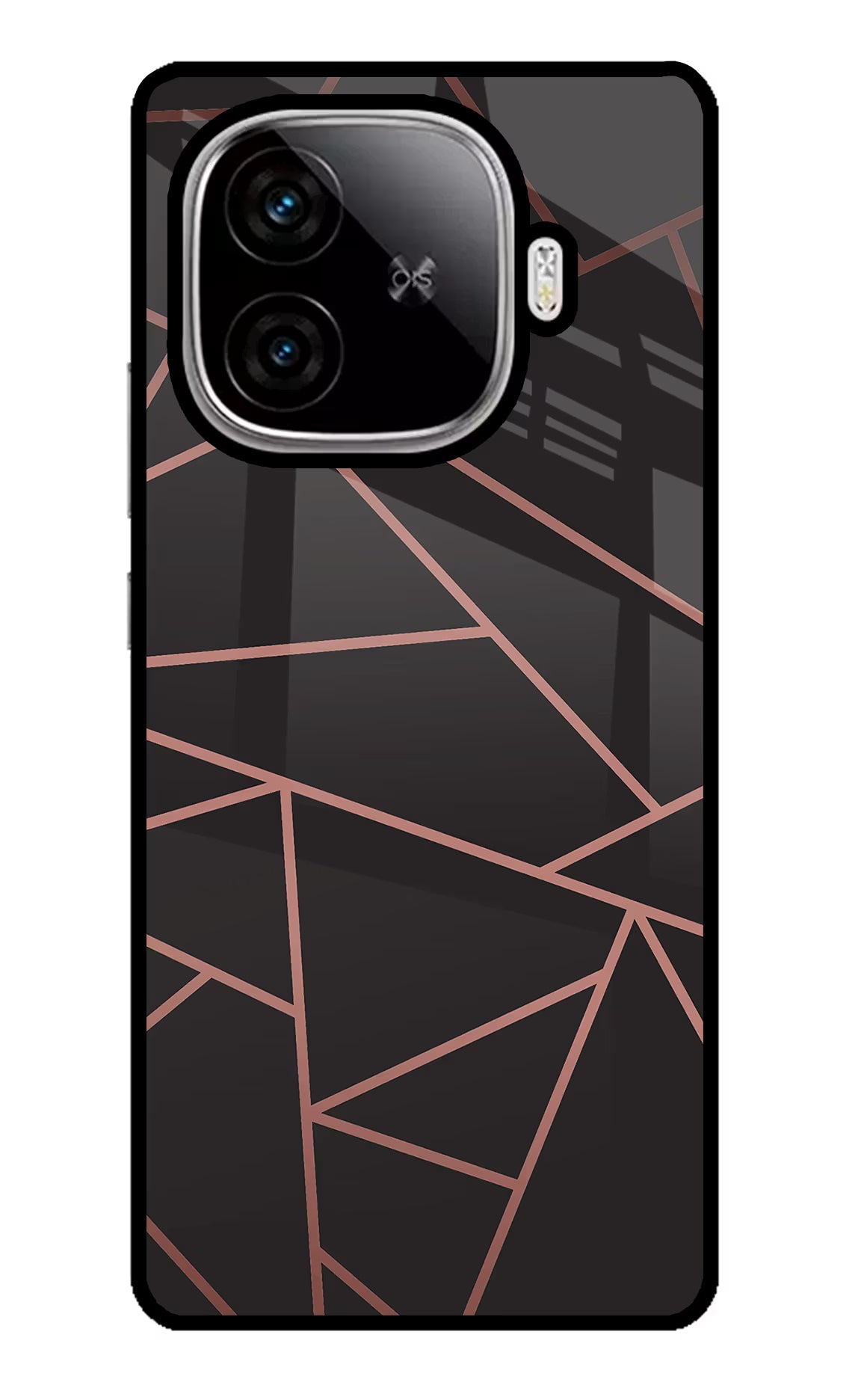 Geometric Pattern iQOO Neo 10R 5G Glass Case Back Cover by Casekaro