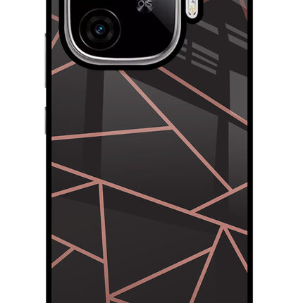 Geometric Pattern iQOO Neo 10R 5G Glass Case Back Cover by Casekaro