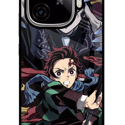 Demon Slayer iQOO Neo 10R 5G Glass Case Back Cover by Casekaro