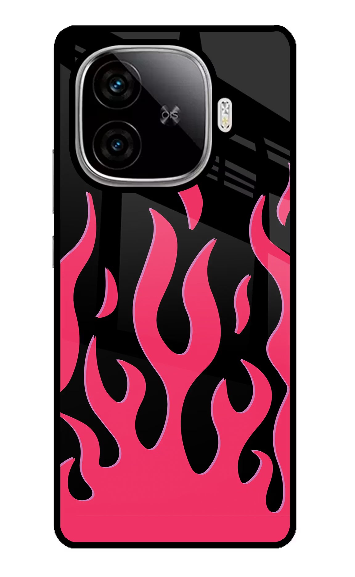 Fire Flames iQOO Neo 10R 5G Glass Case Back Cover by Casekaro