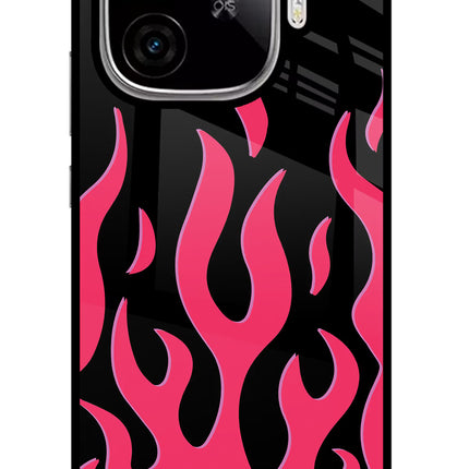 Fire Flames iQOO Neo 10R 5G Glass Case Back Cover by Casekaro