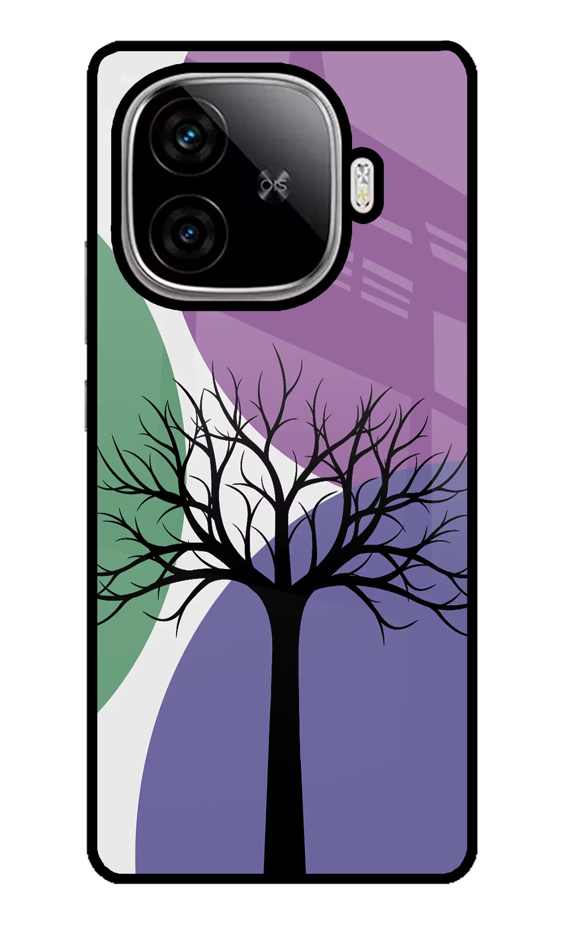 Tree Art iQOO Neo 10R 5G Glass Case Back Cover by Casekaro