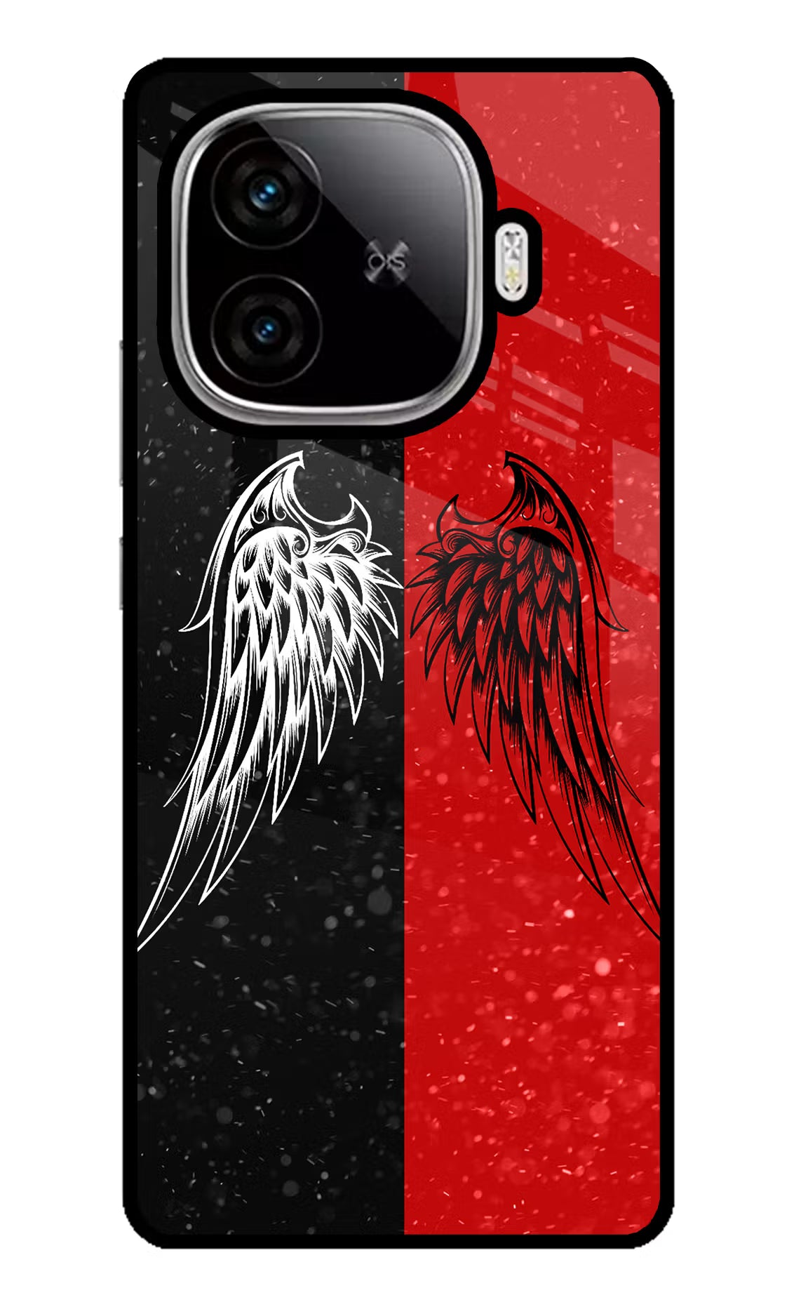 Wings iQOO Neo 10R 5G Glass Case Back Cover by Casekaro