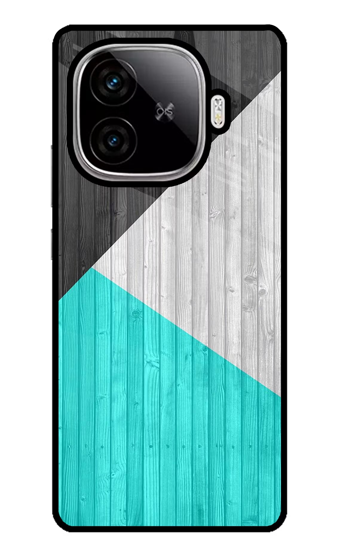 Wooden Abstract iQOO Neo 10R 5G Glass Case Back Cover by Casekaro