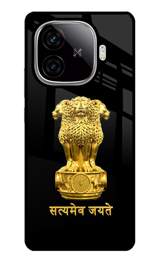 Satyamev Jayate Golden iQOO Neo 10R 5G Glass Case