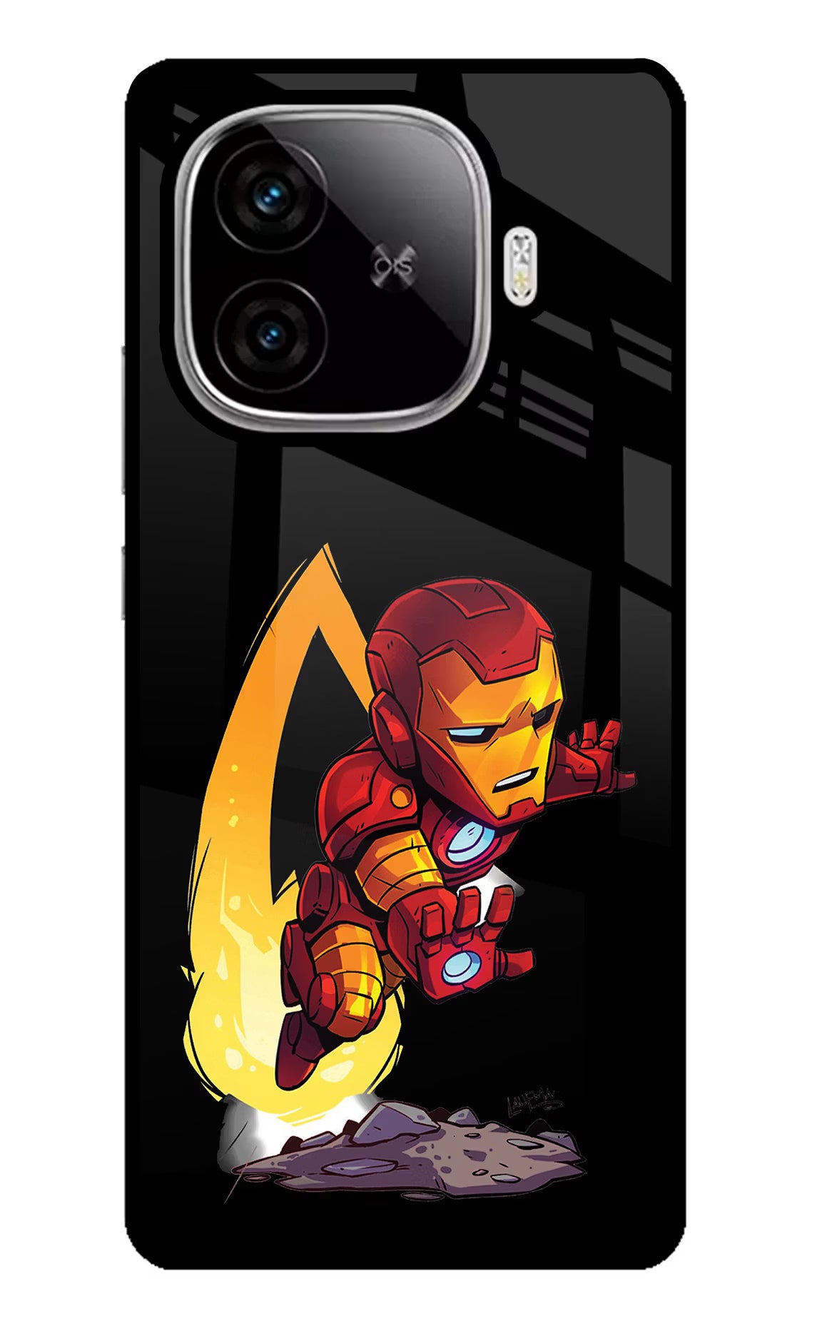 IronMan iQOO Neo 10R 5G Glass Case Back Cover by Casekaro