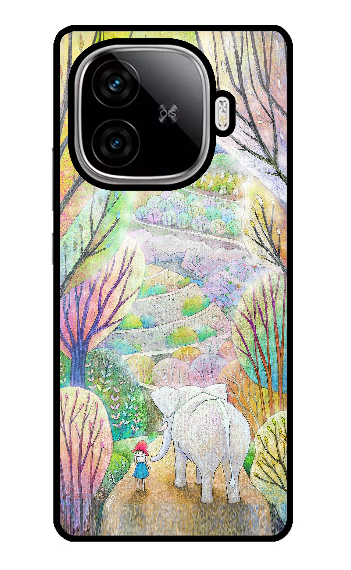 Nature Painting iQOO Neo 10R 5G Glass Case Back Cover by Casekaro