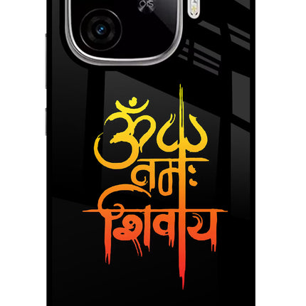 Om Namah Shivay iQOO Neo 10R 5G Glass Case Back Cover by Casekaro