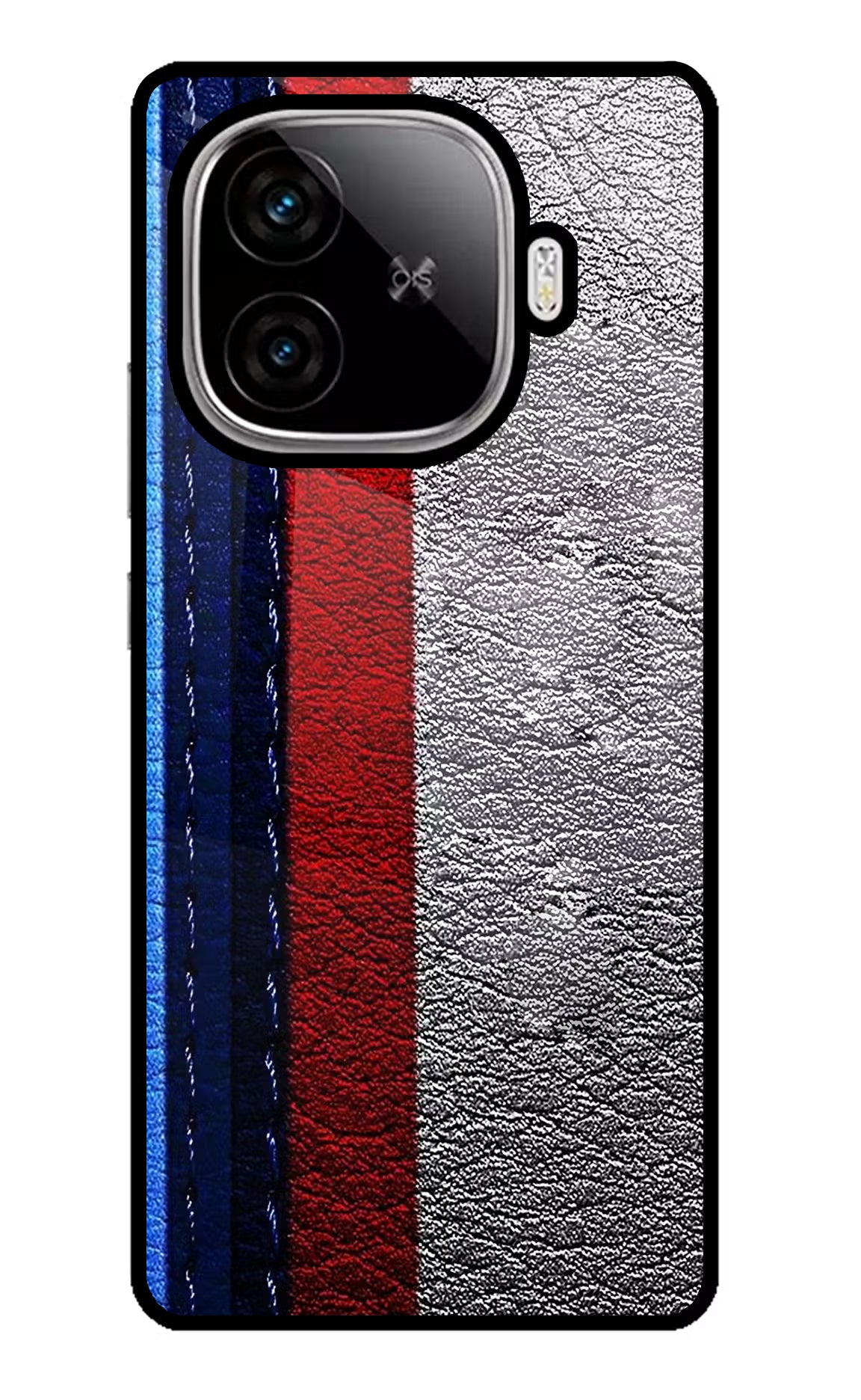 BMW Stripes iQOO Neo 10R 5G Glass Case Back Cover by Casekaro