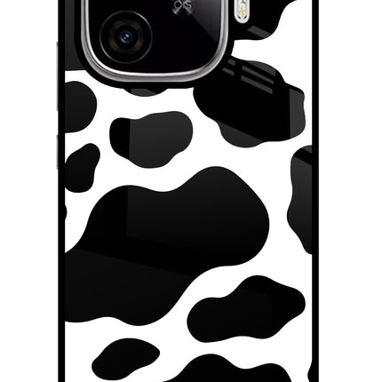 Cow Spots iQOO Neo 10R 5G Glass Case Back Cover by Casekaro