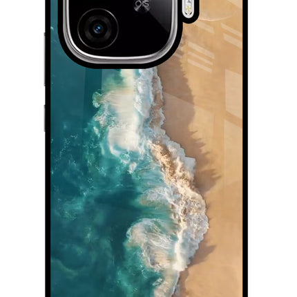 Ocean Beach iQOO Neo 10R 5G Glass Case Back Cover by Casekaro