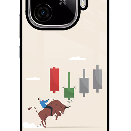 Bull Trading Momentum iQOO Neo 10R 5G Glass Case Back Cover by Casekaro
