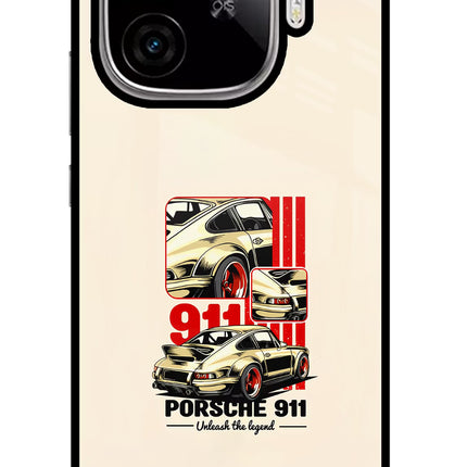 Classic Porsche 911 iQOO Neo 10R 5G Glass Case Back Cover by Casekaro