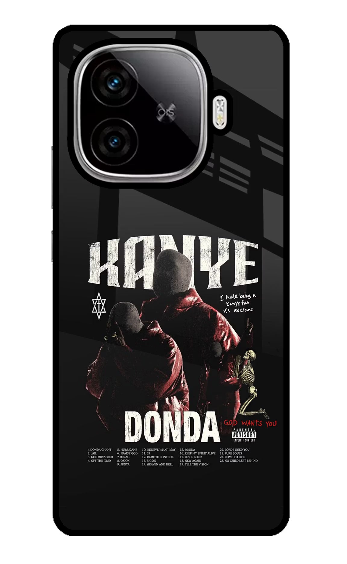 Donda Kanye West iQOO Neo 10R 5G Glass Case Back Cover by Casekaro