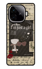 I am just a girl iQOO Neo 10R 5G Glass Case