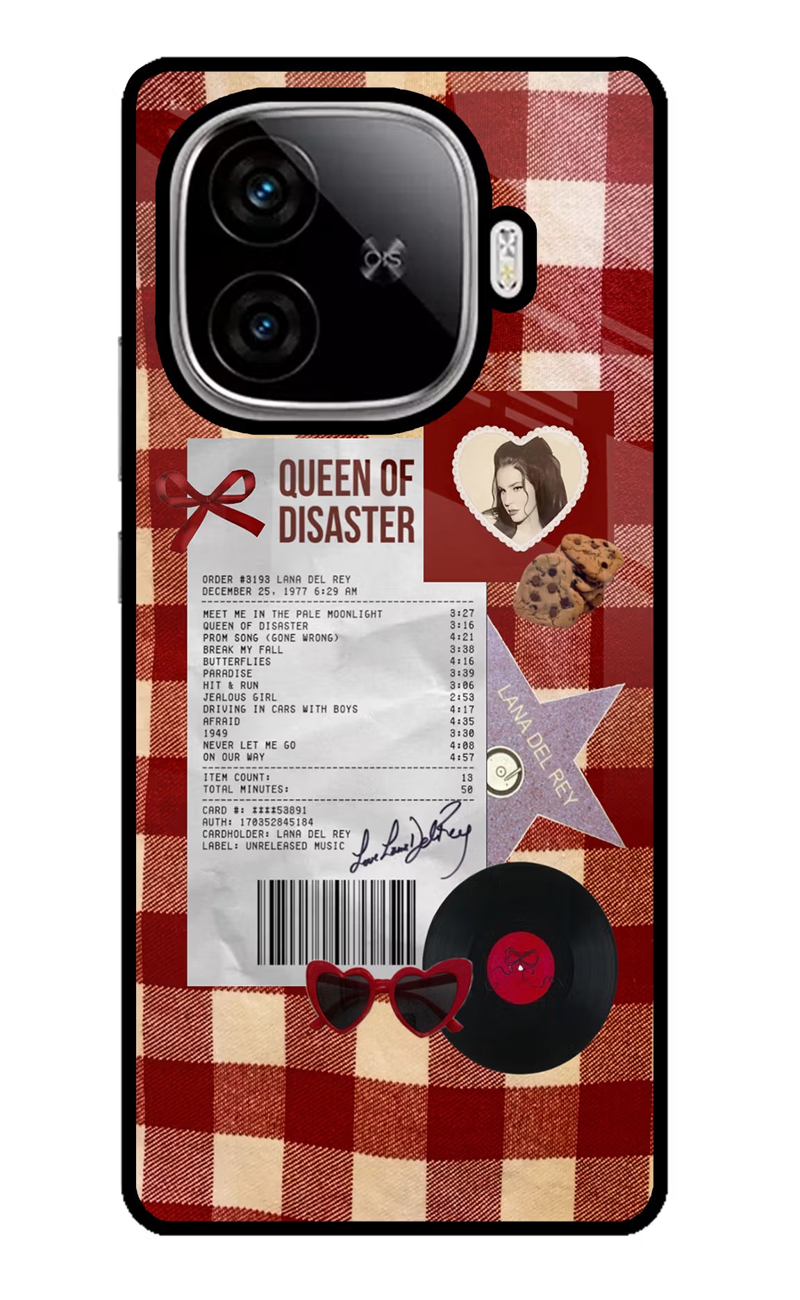 Queen of Disaster iQOO Neo 10R 5G Glass Case Back Cover by Casekaro