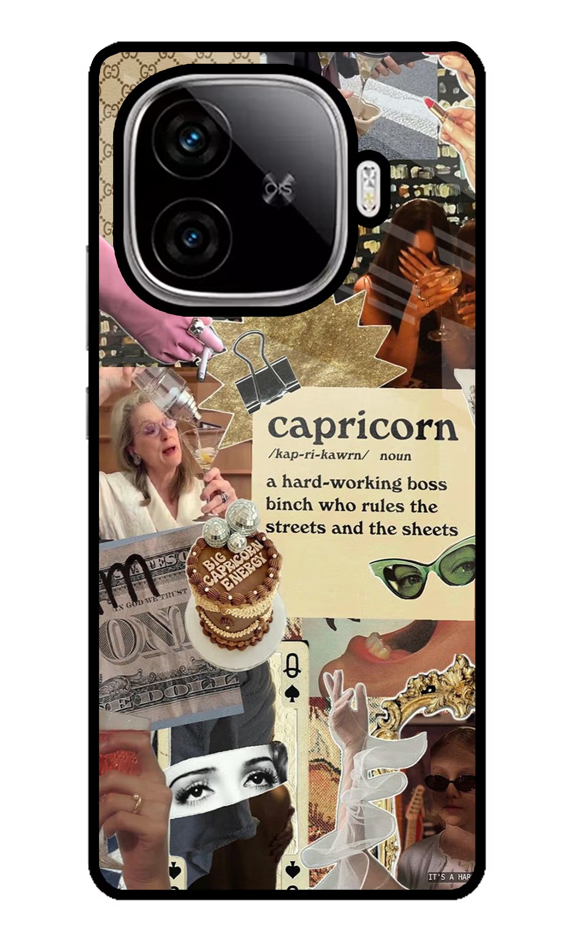 Capricorn Zodiac iQOO Neo 10R 5G Glass Case