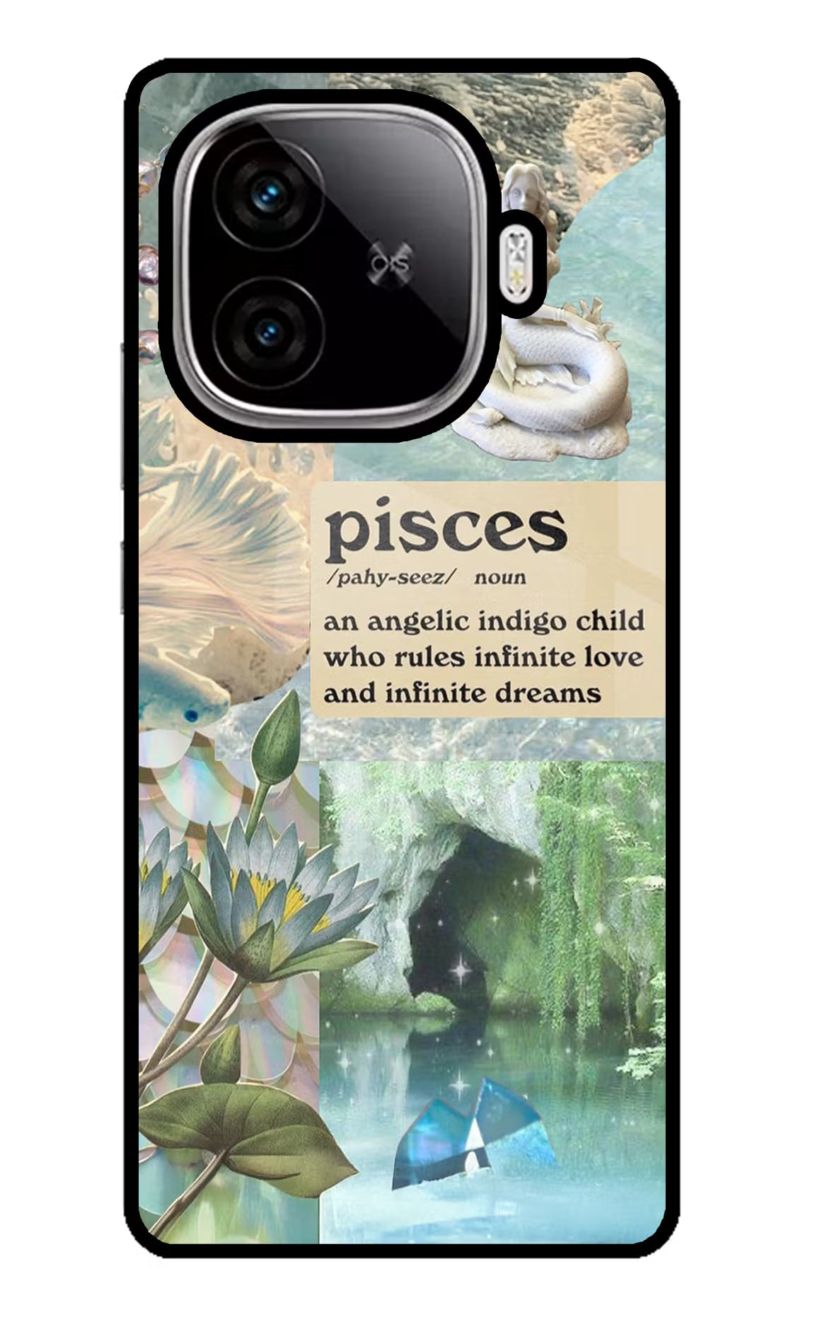 Pisces Zodiac iQOO Neo 10R 5G Glass Case Back Cover by Casekaro