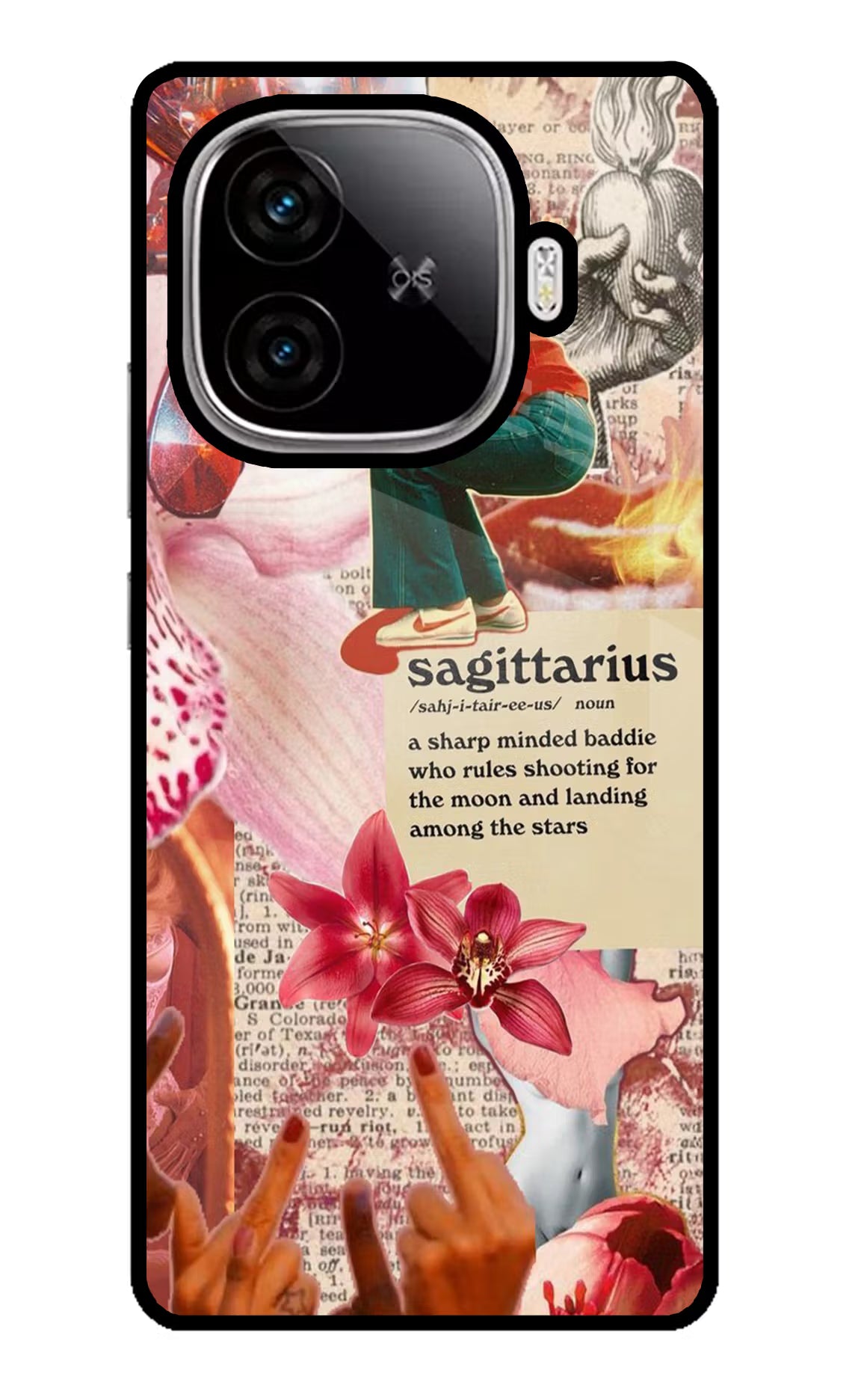 Sagittarius Zodiac iQOO Neo 10R 5G Glass Case Back Cover by Casekaro