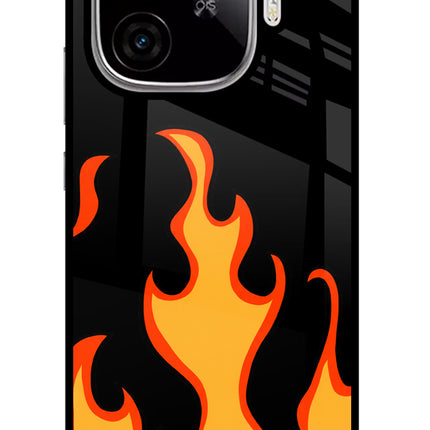 Fired Up – Black iQOO Neo 10R 5G Glass Case