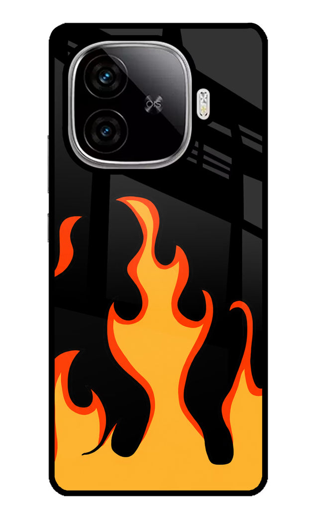 Fired Up – Black iQOO Neo 10R 5G Glass Case