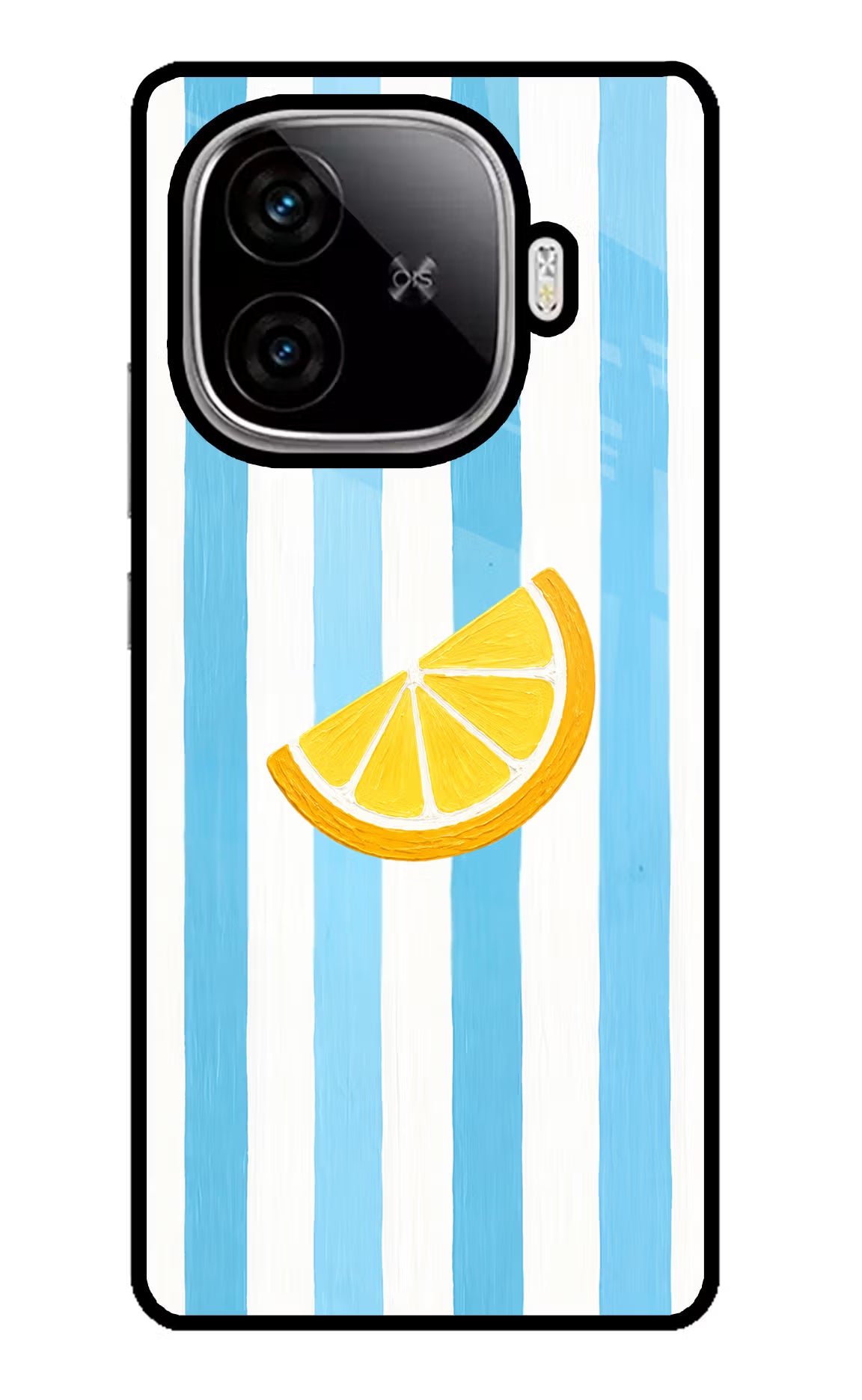 Summer Lemon iQOO Neo 10R 5G Glass Case Back Cover by Casekaro