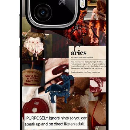 Zodiac Aries iQOO Neo 10R 5G Glass Case