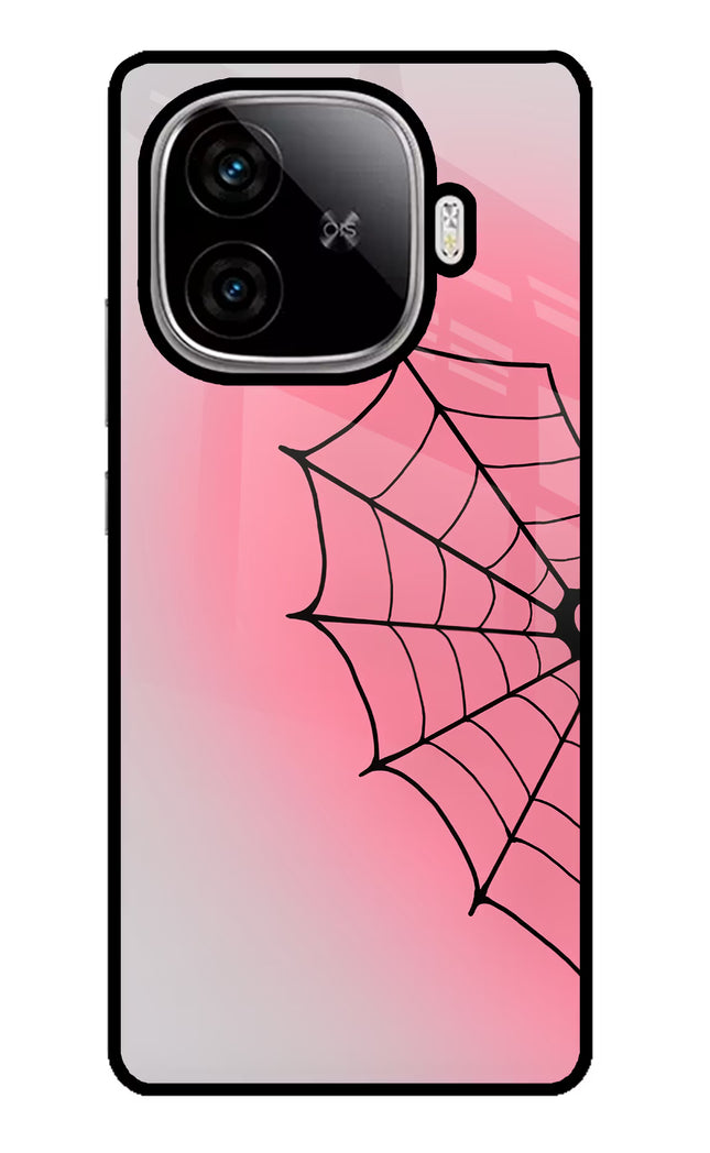 Pink Web iQOO Neo 10R 5G Glass Case