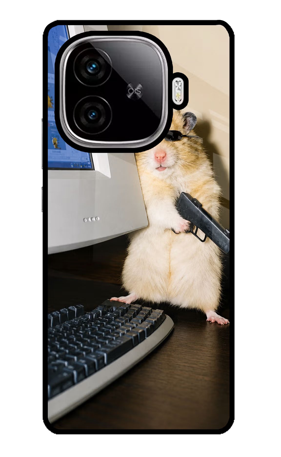 Hacker Hamster iQOO Neo 10R 5G Glass Case