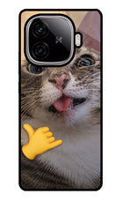 Silly Cat Call iQOO Neo 10R 5G Glass Case