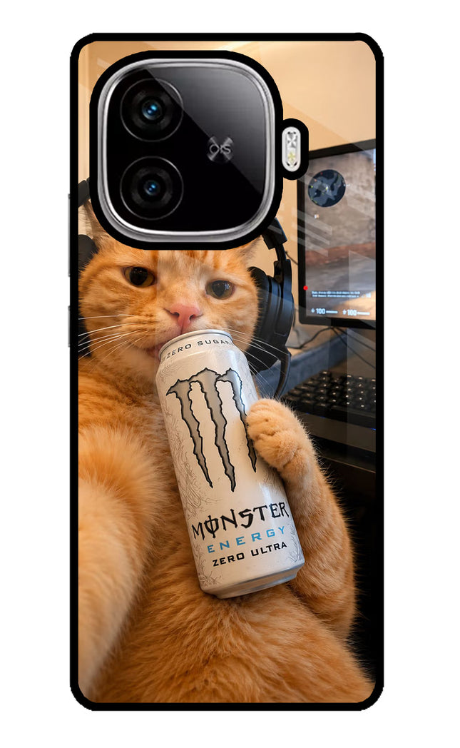Gamer Cat Energy iQOO Neo 10R 5G Glass Case