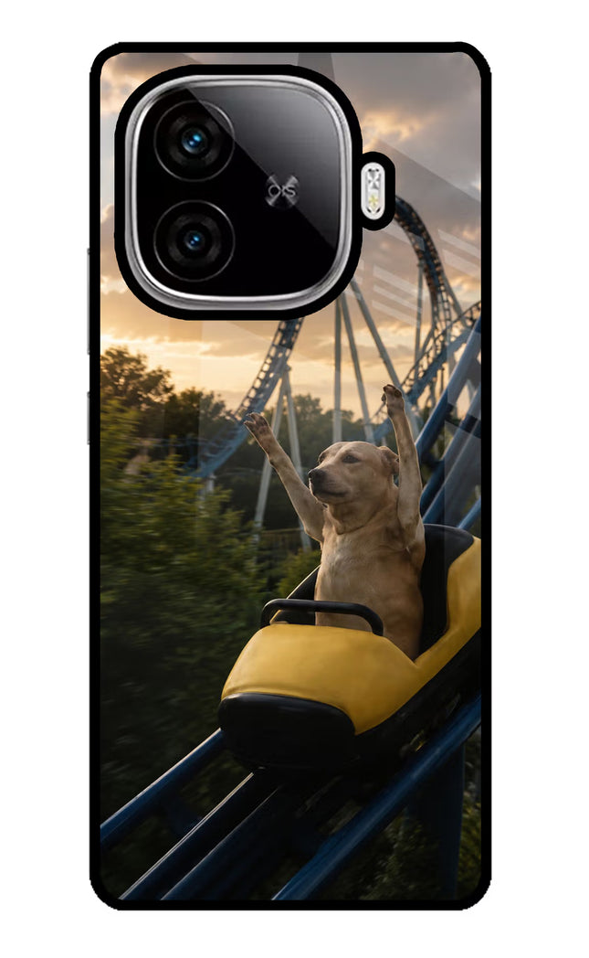 Rollercoaster Dog iQOO Neo 10R 5G Glass Case
