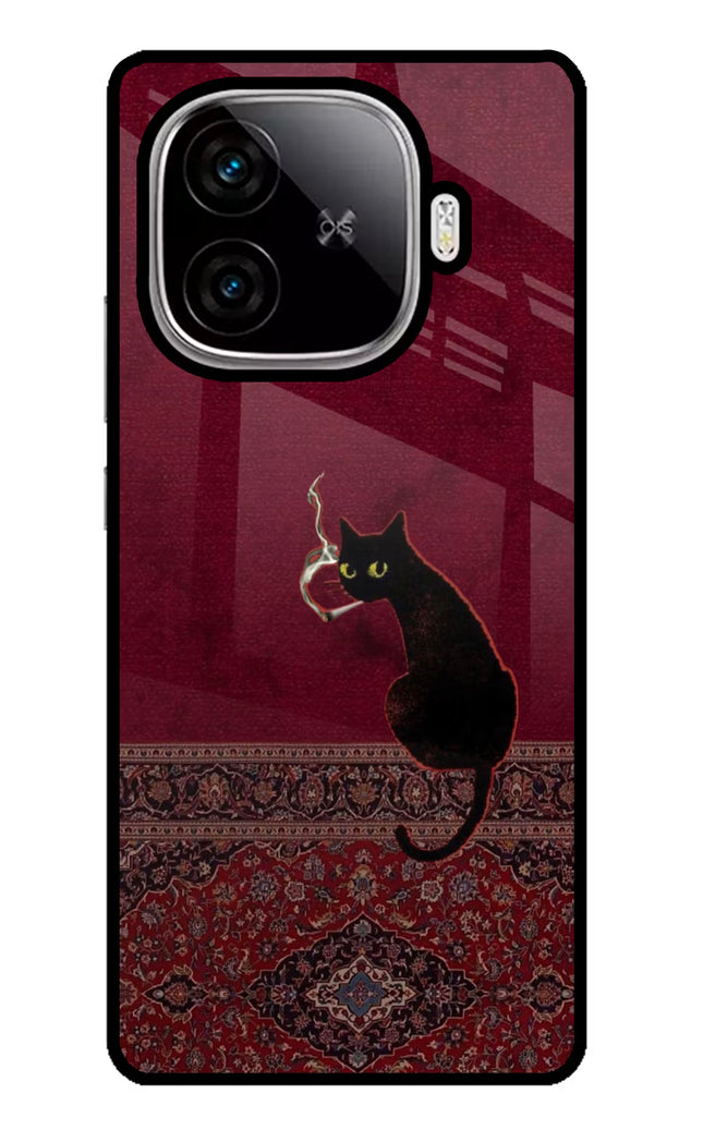 Midnight Cat iQOO Neo 10R 5G Glass Case