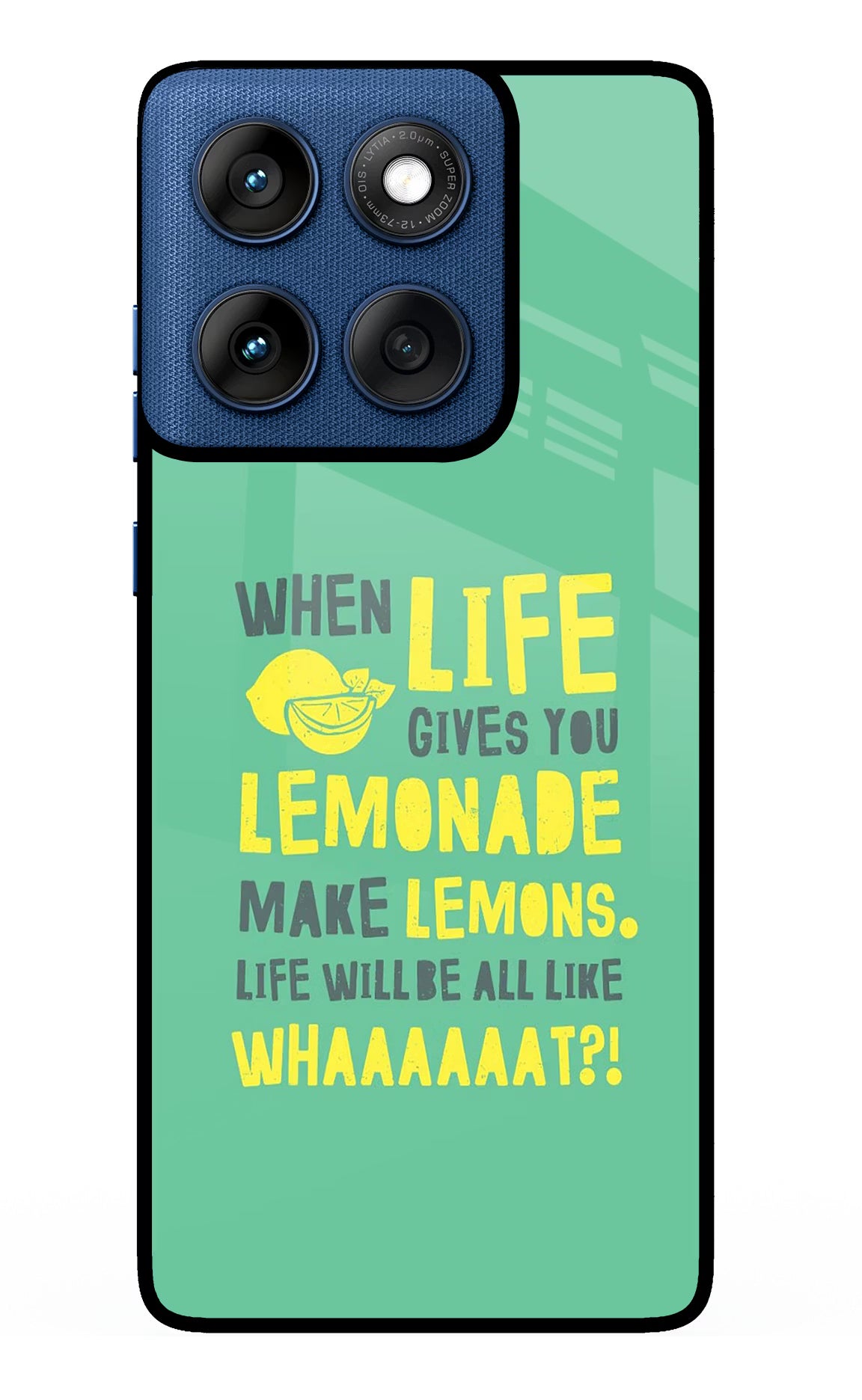 Quote Moto Edge 60 Glass Case Back Cover by Casekaro