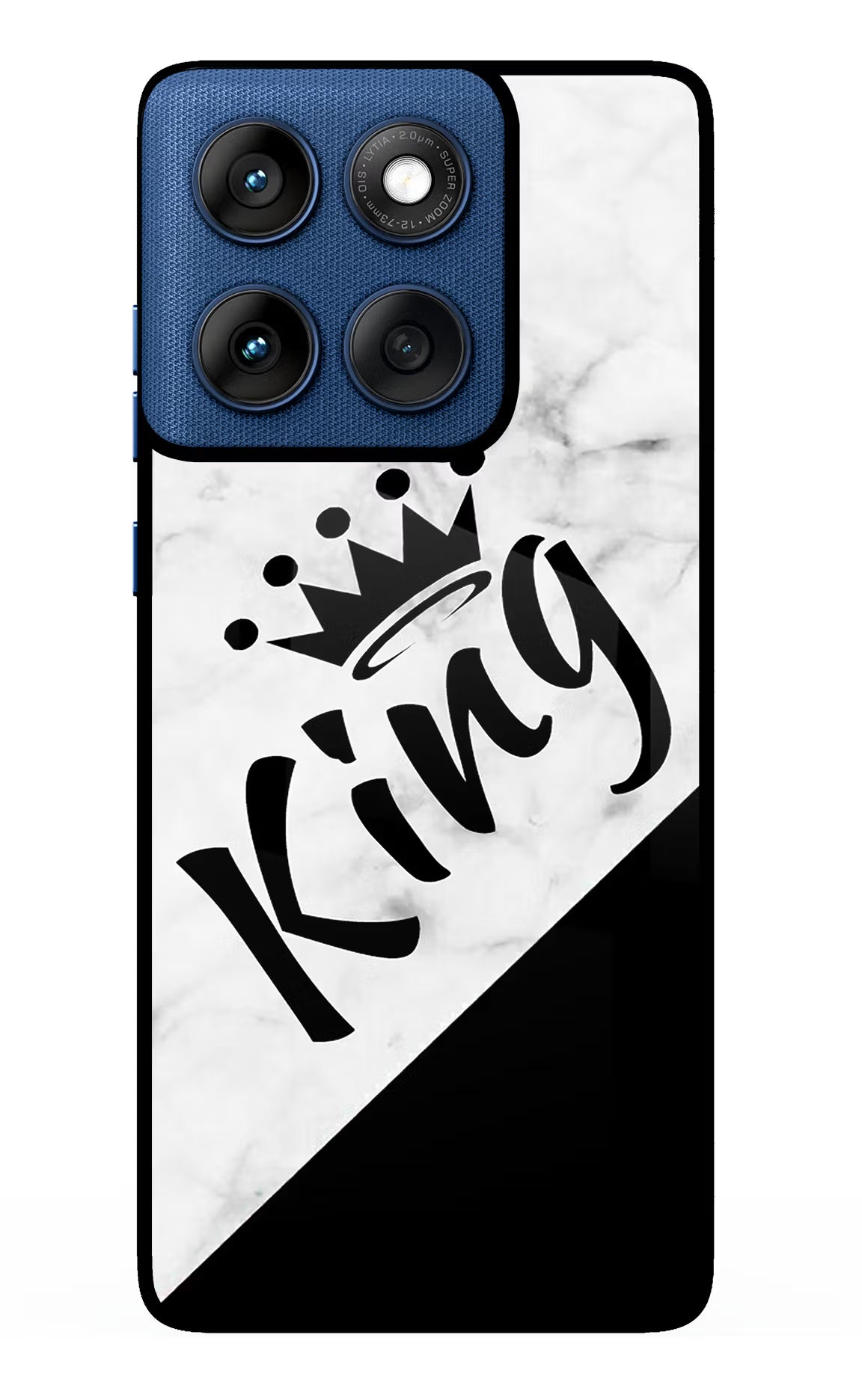 King Moto Edge 60 Glass Case Back Cover by Casekaro